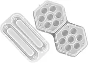 Gogogmee 2pcs Box Resin Dice Mold Dice Molds Dice Holder Resin Mold Dice Storage Case Resin Molds Dice Game Case White