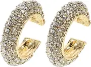 [CATIEBYE] Chic c Shaped Ear Bone Clips 2pcs for Women Fashion Ear Cuffs Zinc Alloy Unique Design for Special Days