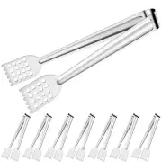 Tongs Serving Buffet Tongs, 8Pcs 7 Inch Salad Tongs Server, 304 Stainless9757