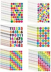 3350Pcs Smile Face Stickers Star Stickers, Teacher Motivational Stickers for Kids Reward Stickers Students Reward Chart Behavior Labels (60 Sheets)