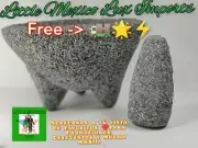 Hermoso Big Molcajete Mortar Pestle Salsas&Spices From Mexico Handmade New()