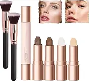 No Limits Cream Bronzer Stick, No Limits Bronzer Stick, No Limits Cream Bronzer and Contour Stick, Harmony Bronzer Stick 2 In 1 Cream Bronzer and Highlighter Stick Long Lasting & Waterproof (A+B)
