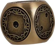 Retro Mini Brass Dice 1.8 Diameter 6-Sided Metal Dice for Board Games Unique Dice Set
