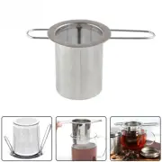 Double Handle Teapot Tea Infuser with Lid Stainless Steel Mesh Coffee Filter