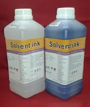 Eco Solvent Cleaner Solution + Black Ink Roland Mutoh Mimaki DX4 DX5 USA Ship