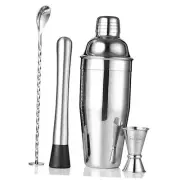 Cocktail Shaker Set Bar Shaker for Bartending – 24oz Martini Shaker w/Built-in