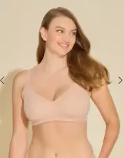 Cosabella Free Cut Micro Curvy soft bralette Sette beige sz S band 32DD 34F