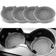 Car Cup Holder Coaster, Silicone Cup Holder Insert, Universal Non-Slip Gray