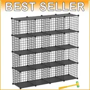 Lightweight Metal Cube Shelves - Modern Storage Solution for Bedroom or Office