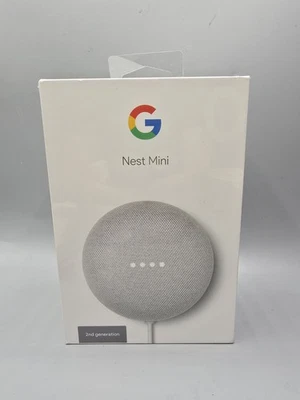 Google Nest Mini (2nd Generation) Smart Speaker - Chalk - Brand New & Sealed