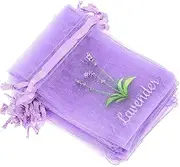 Zerodeko 20pcs Lavender Sachet Bags Empty Drawstring Pouches for Herbs Spices Jewelry Breathable Mesh Storage Bags for Easy Organization and Versatile Use Home and Craft Projects