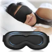 Weighted Eye Mask for Sleeping Blackout Sleep Mask for Men Women Upgraded 3D C