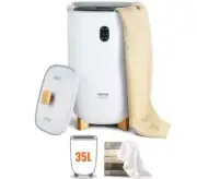 VEVOR Towel Warmer Bucket 35 L, Double Towel Warmer Electric Plug-In, White