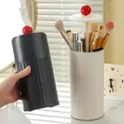 Plastic Cosmetics Storage Box With Cover Makeup Tools Organizer