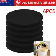 6x Compost Bin Charcoal Filters Round Sheets Indoor Kitchen Compost Replacement
