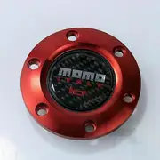 jdm Italy momo Carbon Fiber Car Horn Button Sport Steering Wheel Center Cap Suitable for universal| | Gray