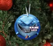 Personalized Finding Nemo Finding Dory Merry Xmas Circle Ornament