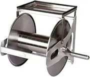 Garden Hose Reel Cart Small,Household Wall-Mounted Water Pipe Storage Rack with Storage Table, Park Watering and Irrigation Hose Racks, Garden Cleaning Kit Hose,Silver-Hose Reel