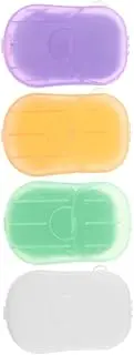 Pack Pp Soap Sheets Portable Travel Soap Paper Slices for Travel Safe Gentle for Skin