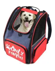 [SOGA] Portable Breathable Mesh Pet Carrier Backpack in Red