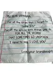 Linen Pillow Cover 18x18, I Love You Grandma