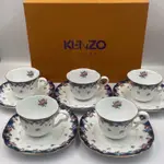 KENZO 日本製 咖啡杯盤 五件組