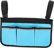 UTHCLO Wheelchair Armrest Storage Bag Anti-wear Senior Walker Pouch for Folding Walker Scooter Easy Access to Drinks Snacks Glasses