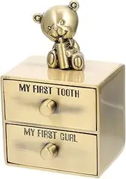 ERINGOGO 1Pc Teeth Keepsake Box Durable Tooth Storage Case for Elegant Deciduous Tooth Organizer Memory Holder for First Teeth and Hair