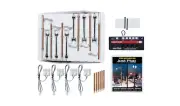Woodland Scenics 5902 HO Scale Wooden Pole & Double Lamp Post Value Pack