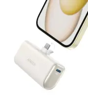 Anker Nano 621 5K mAh 22.5 W Power Bank Built-In USB-C Connector (White)