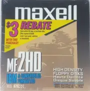 NEW MAXWELL 2HD Floppy 10 Pack 1.44 MB 3.5 in Disks FORMATTED