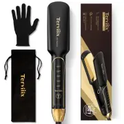 Titanium Flat Iron Hair Straightener - ARC Non-Snagging for Smooth, One-Swipe...