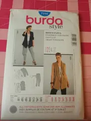 Burda Pattern 7394 Jacket Vest Drape Front Pants Sizes 18 20 22 24 26 28 30 FF