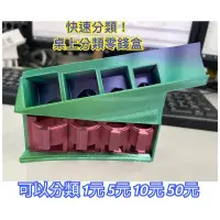 在飛比找蝦皮購物優惠-325工作室 自動分類零錢盒 抽屜版 翻玩 公仔 存錢筒 桌