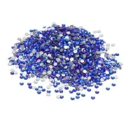 SS12/1440Pcs Glass Diamante Rhinestone, Man Made Gems, AB Dark Blue