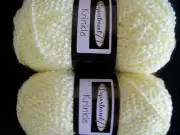Department 71 Krinkle fashion yarn, Banana, lot of 2 (131 yds each)