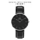 Daniel Wellington 手錶 Classic Sheffield 40mm爵士黑真皮皮革錶-三色任選(DW00100127 DW00100544 DW00100133)/ 銀框