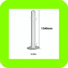 PVC Picket Fence White DEAL 1340mm h Post and Base Portable Fencing Event