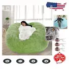 Versatile Giant Beanbag Chair Cover - Cozy 7FT Faux Fur for Indoor Relaxation