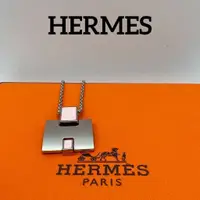 在飛比找蝦皮購物優惠-HERMES 愛馬仕 項鍊 Eileen 銀 粉紅色 日本直