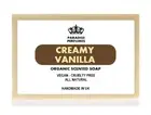 Creamy Vanilla Vegan Scented Handmade Soap Bar SLS Free Moisturising Soap