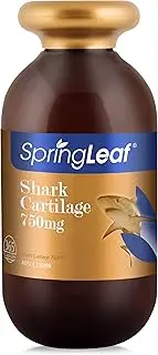 Spring Leaf Shark Cartilage 750mg With Chondroitin 365Cap - Reduce Joint Inflammation - Relieve Arthritis & Rheumatic Pain - Improve Joint Mobility Associated With Gout