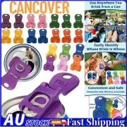 6-24pcs Complete Cover Easy Tab Opener, Drink Can Protector for Soda AU