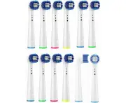 Replacement Toothbrush Heads Compatible with Oral B Braun, 12 Pack Professional Electric Toothbrush Heads for Oral-B 3000/8000