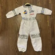 Melissa and Doug Kids Costume Astronaut White One Piece 3-6 Years NWOT