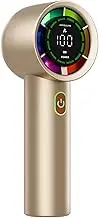 Handheld Turbo Fan,Adjustable LED Display Battery Powered Fan | Rechargeable Air Cooler, Small Handheld Ventilator for Men, Women