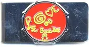 [The Beatles] Money Clip Love Drum Red & Chrome Band Logo Official Metal One Size