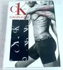 CK One By Calvin Klein Men's Boxer Brief Size X-Large Microfiber Logo Script Bla