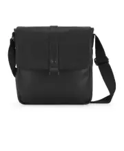 NEW Bugatti Henry Crossbody Black Pebble Vegan Leather Travel Ready