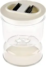 Hourglass Jar, Storage Tanks, Pickle Olive Jar, Wet and Dry Separator, Food Container with Strainer Flip Airtight Lid